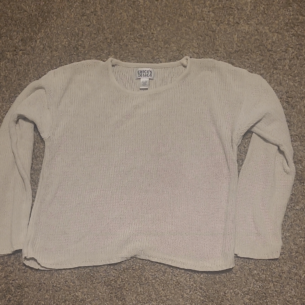 Chico's Soft Beige Knit Sweater
